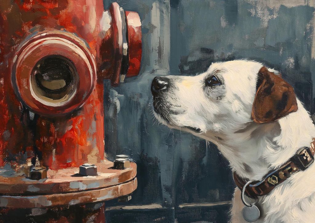 Plakat 84x59,5cm Kumpel am Hydrant