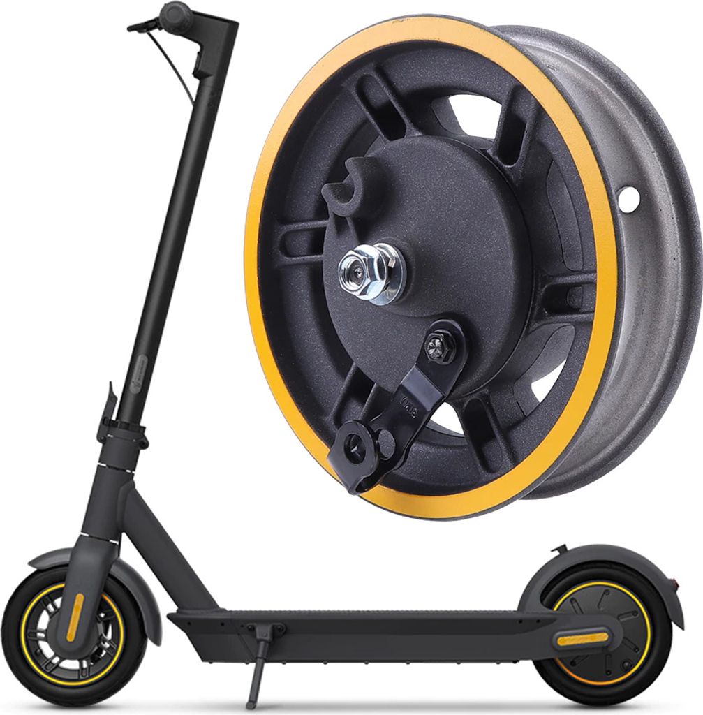 Vorderradfelge mit Bremstrommel für Ninebot Max G30 / Motus Scooty 10 / Frugal Power / Siver 10 Plus