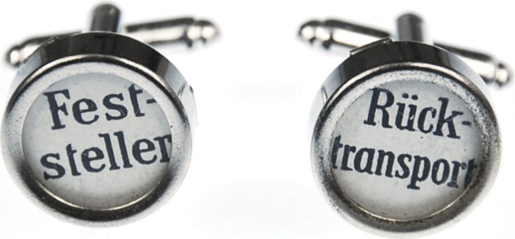 Feststeller Rücktransport Manschettenknöpfe Schreibmaschinentaste Miniblings w