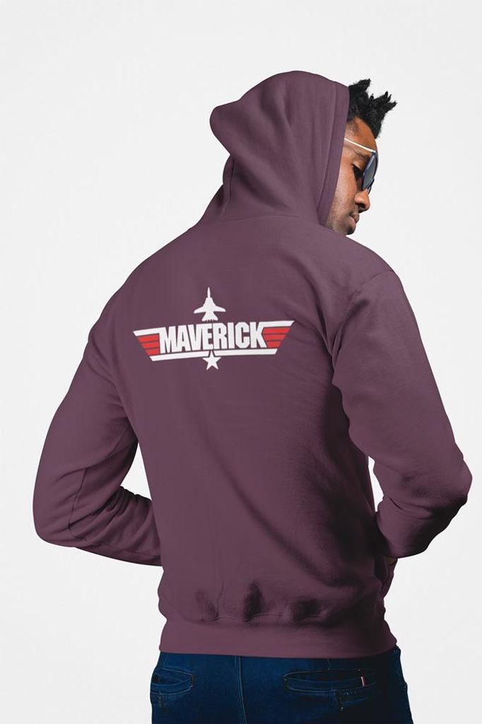 D&B Uni Hoodie ZIPMO00108 Maverick Braun-Größe M