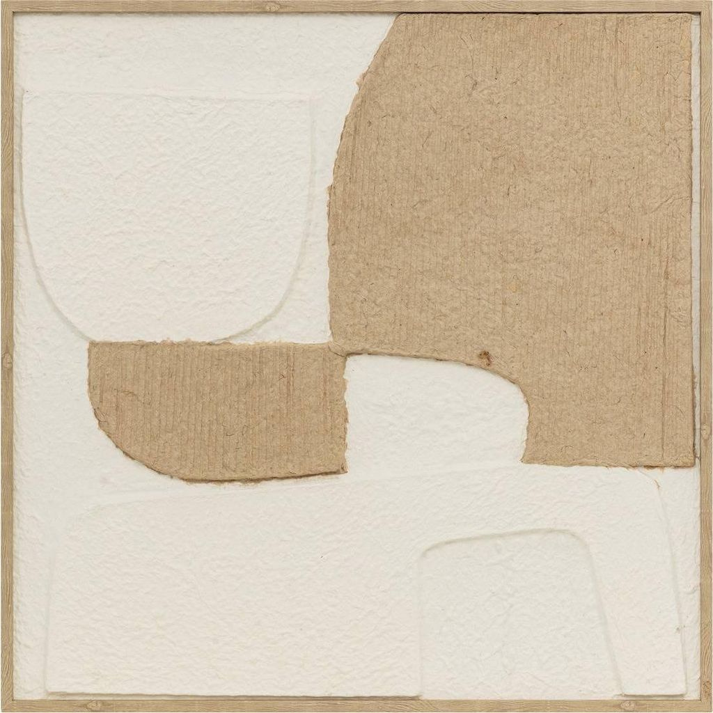 3d-wanddeko amari beige 70x70cm - Atmosphera créateur d'intérieur