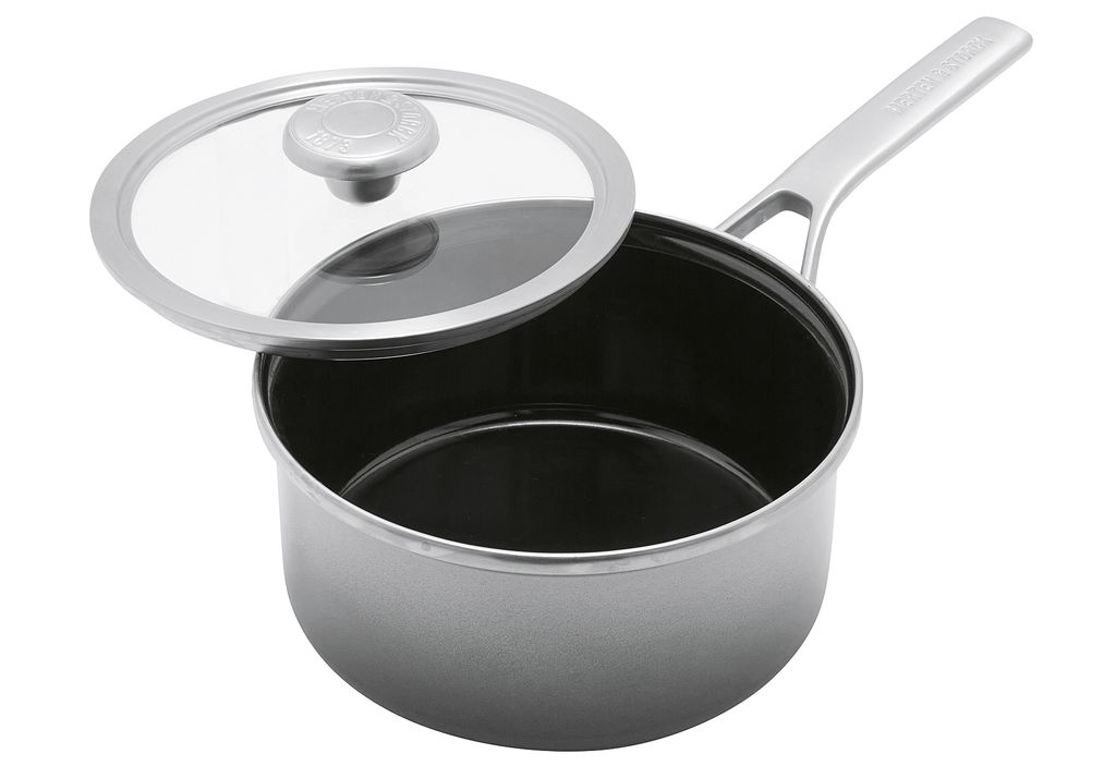 Merten & Storck Stieltopf Ø18 cm 1,9 ltr. galaxy grey mit Deckel