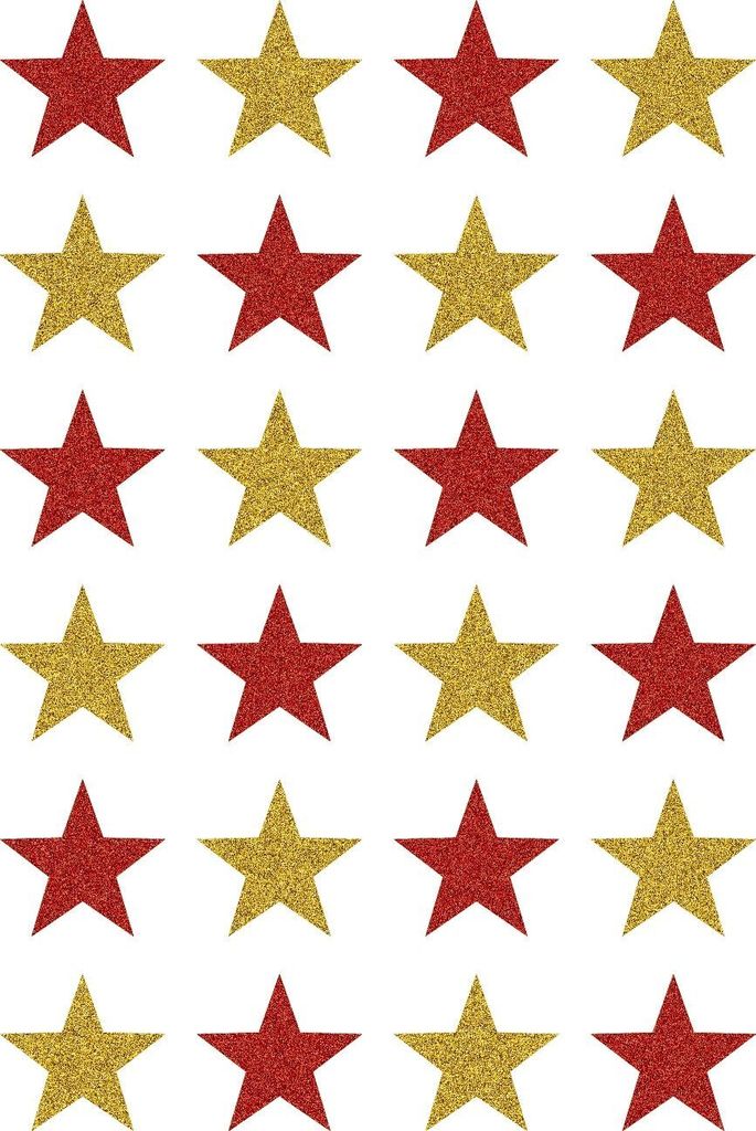 HERMA Weihnachts Sticker MAGIC "Sterne" glittery 1 Blatt à 24 Sticker