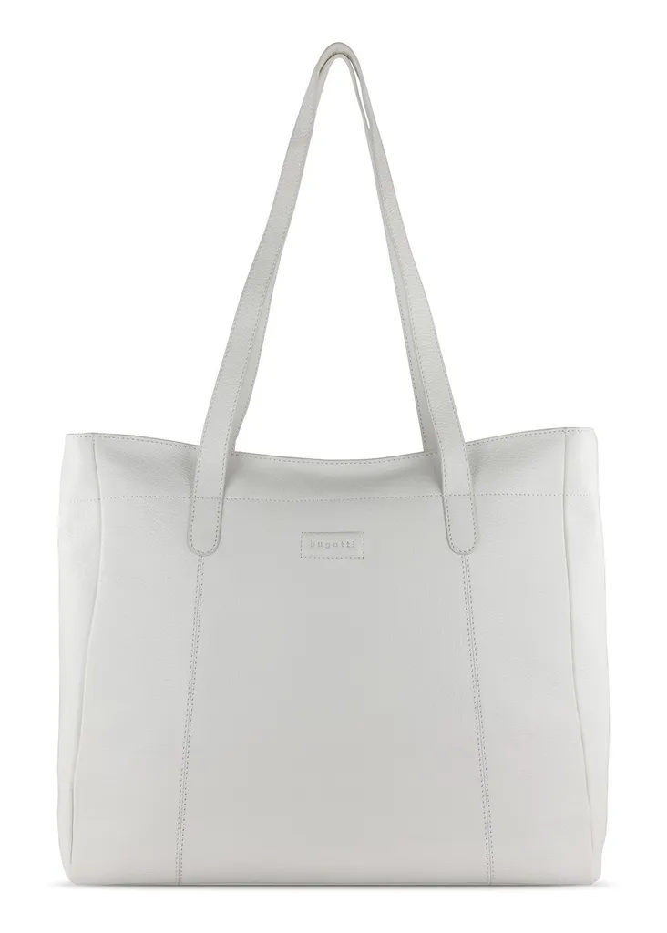 Sac Elsa Weekender Bugatti en Écru avec Finitions de Luxe et Grand Volume