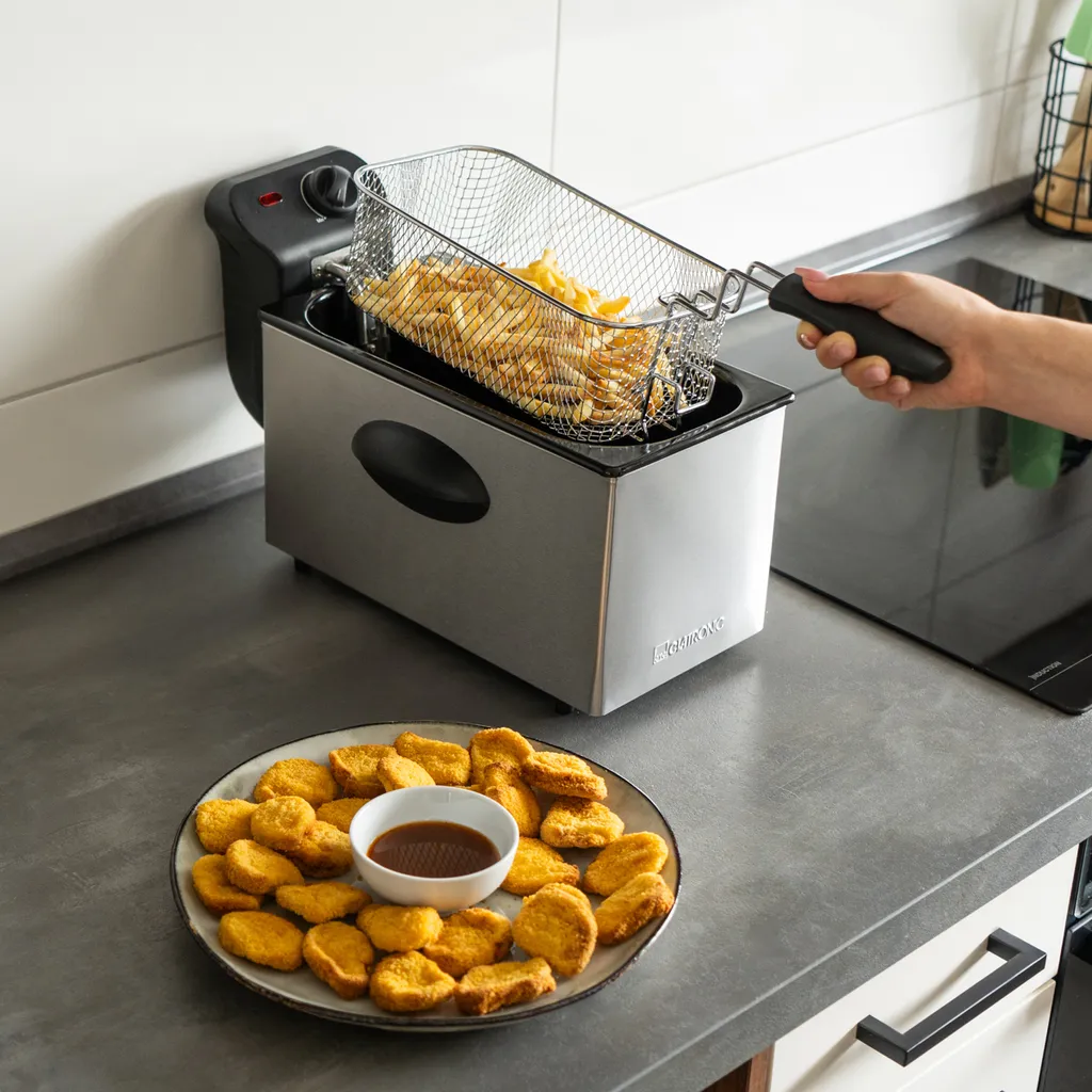 Friteuse en acier inoxydable 3L Clatronic FR 3586 - Cuisson précise - 8