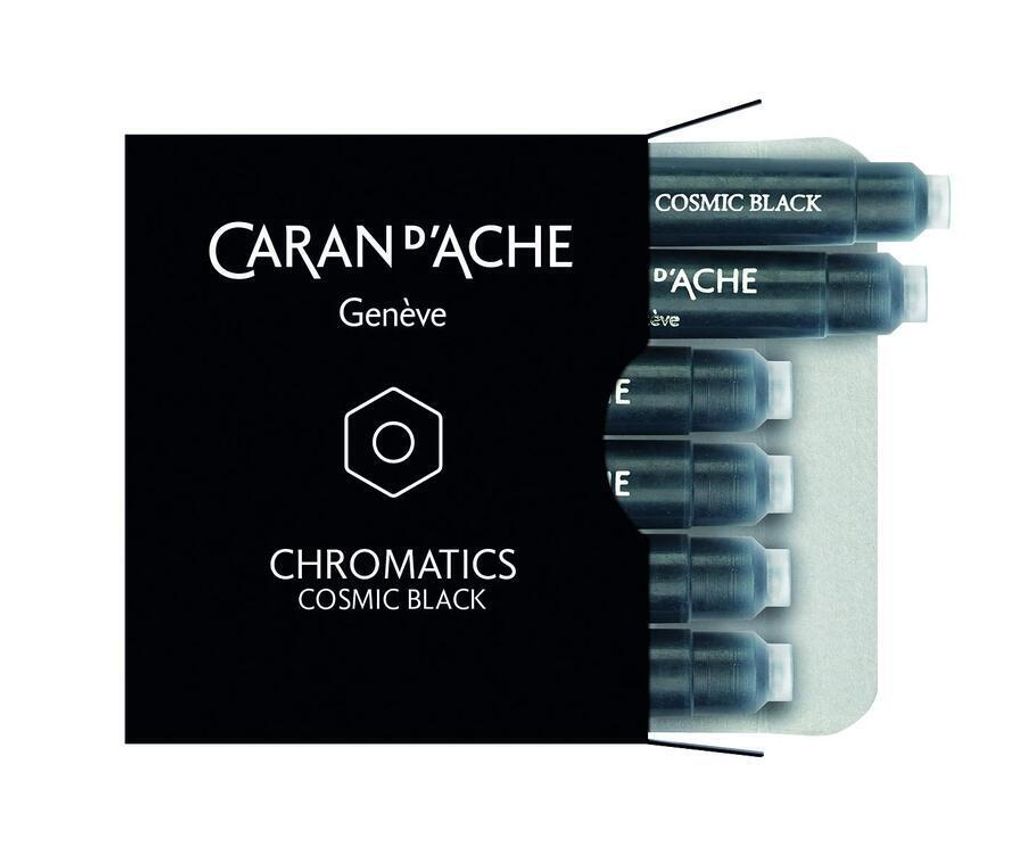 Caran d-Ache CHROMATICS, Schwarz, Schwarz, Füllfederhalter, 6 Stück(e), 45 mm, 52 mm