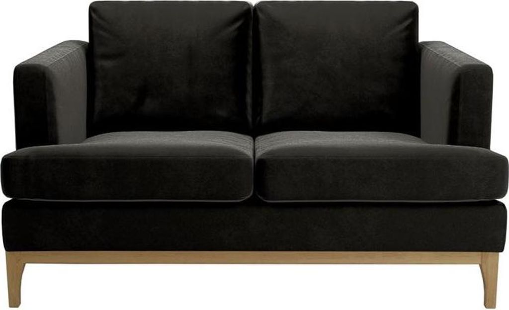 Zweisitzer-Sofa Scarlett-Velluto 20-wax black