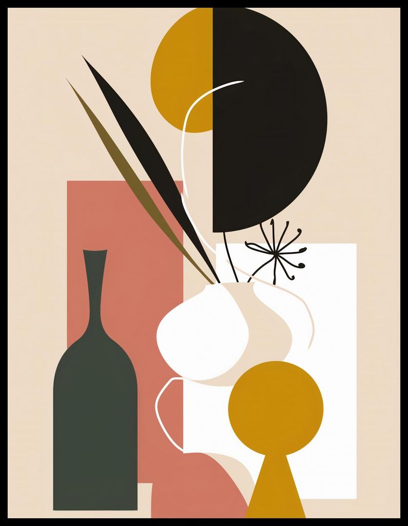 Plakat 50x65cm Abstrakte Stillleben