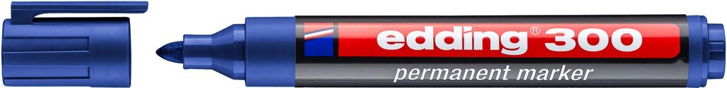 edding 300 Permanentmarker blau Produktbild 