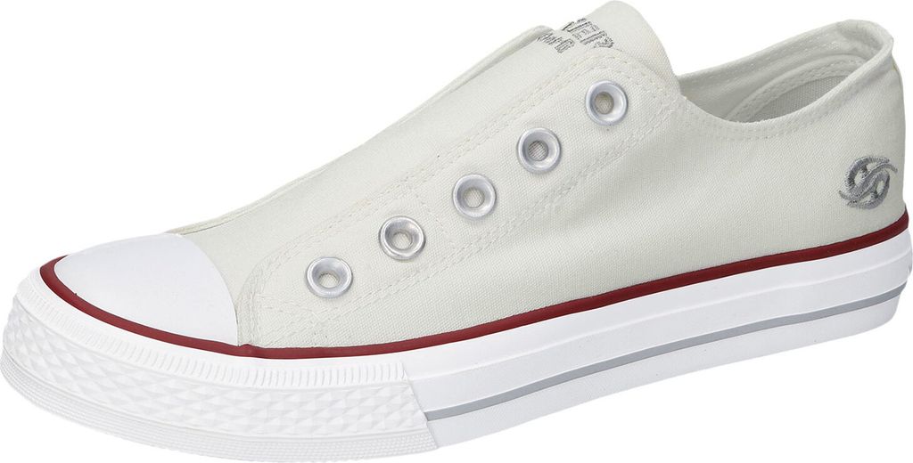 Dockers by Gerli Damen Canvas Sneaker Weiß Immagine del prodotto 