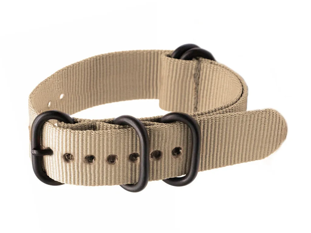 Ceinture N01 NATO Montre 22mm Beige - Finis les Bracelets Cassés