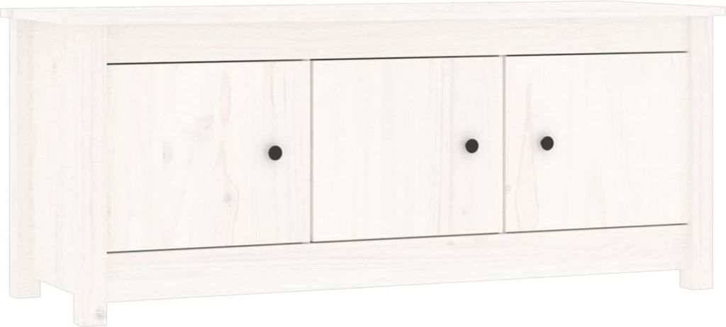 vidaXL Scarpiera bianca 110x38x45,5 cm in legno di pino Immagine del prodotto 