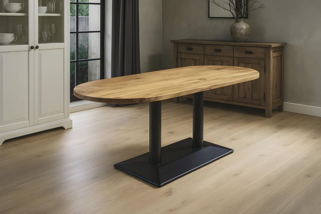 Bistrotisch Emilian | 140 x 60 cm | Akazienholz massiv | Produktbild 