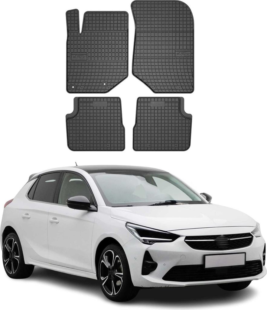 Gummi Fußmatten für Opel Corsa F 2019-2025 Automatten Gummi Produktbild 
