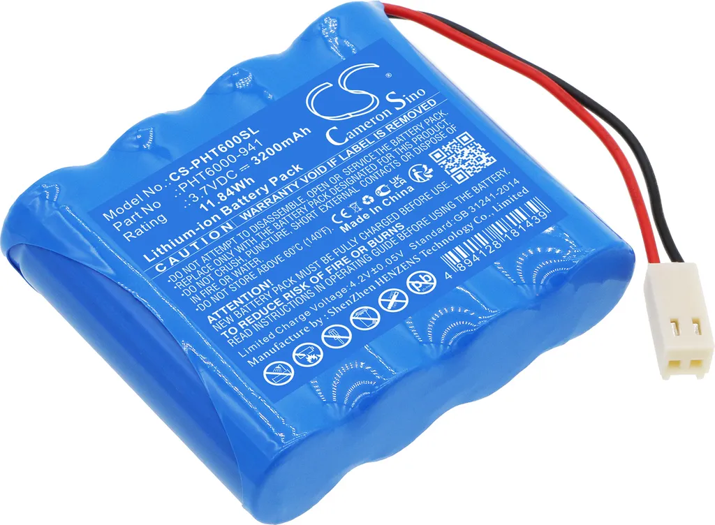 Batterie de secours pour testeur PHT6000 Phase II haute capacité