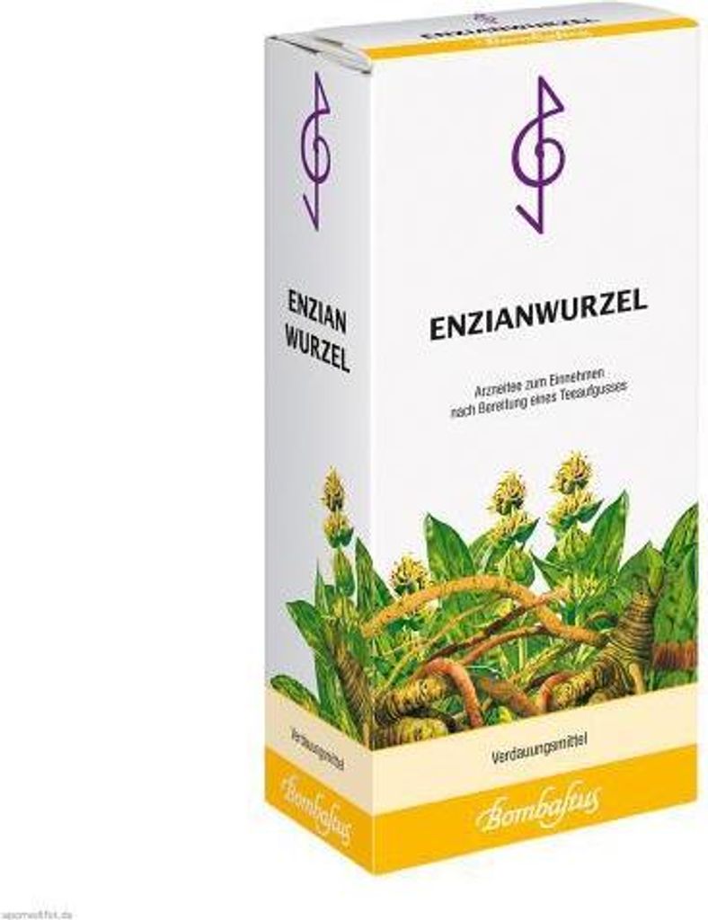 Bombastus Enzianwurzel Arzneitee bei Magen-Darm-Beschwerden, 125 g Tee