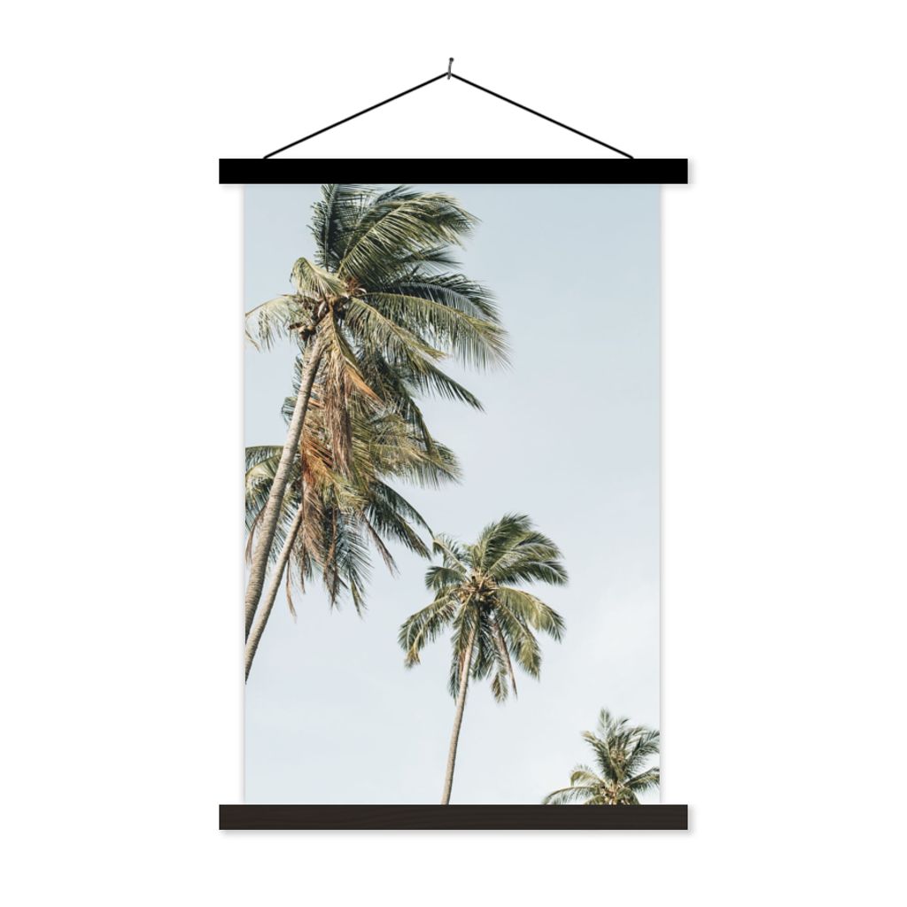 MuchoWow Textilposter Palmen - Sommer - Tropisch 120x180 cm mit schwarzem Rahmen - Fotos