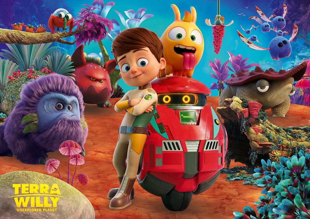 Bluebird Puzzle XXL Teile - TERRA WILLY - Unexplored Planet - 104 Teile