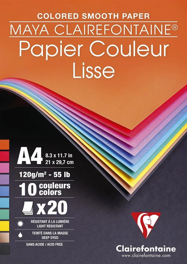 Clairefontaine 97444C Maya A4: Supporto Satinato per Disegno di Precisione
