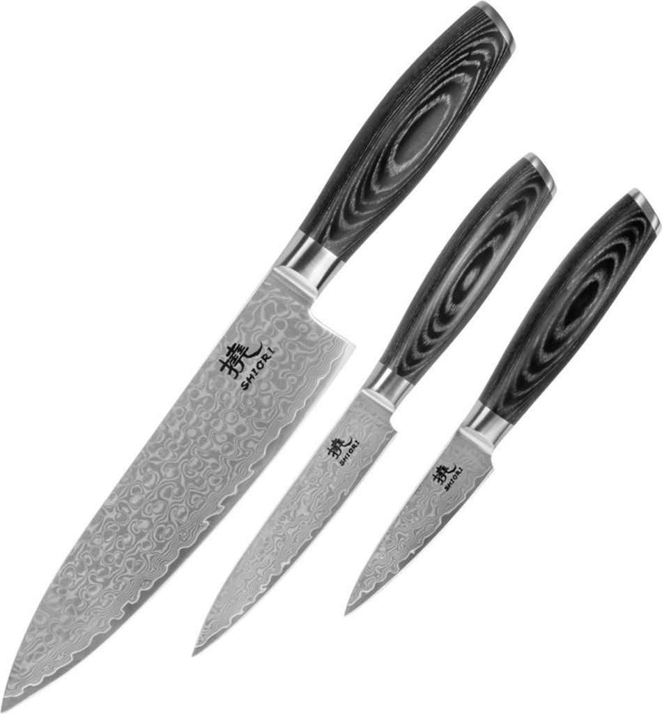 Shiori Shoto + Muro + Sifu - Set aus drei Messern Shiori3SETKUROV2