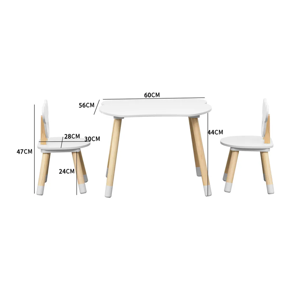 Ensemble Table de Jeu Enfant 2 Chaises pour Dessin et Activités Nefel - 3