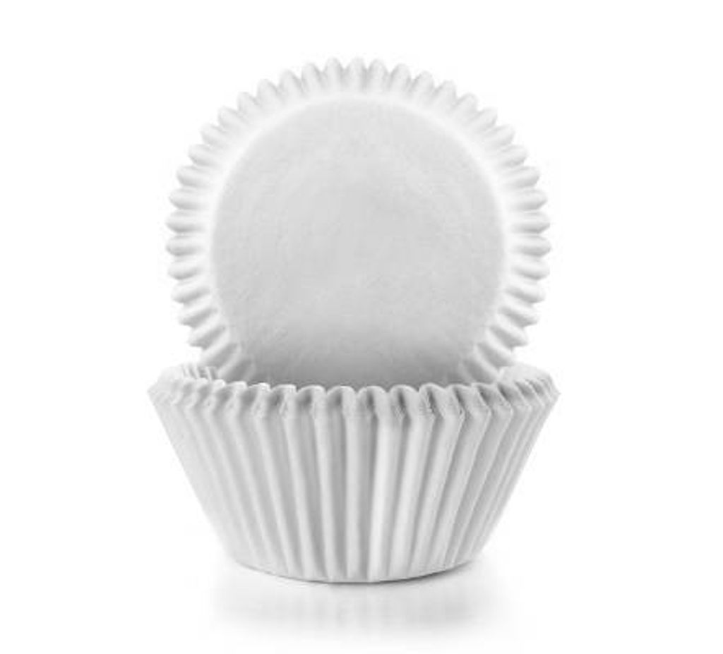 Set mit 100 Ibili-Muffinformen, Papier, 7,5 x 3,5 cm, weiß