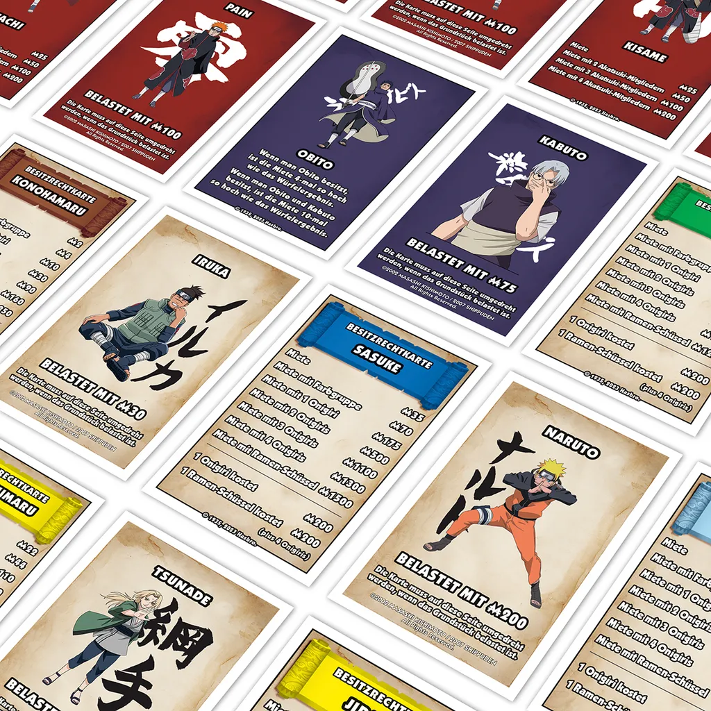 Monopoly Naruto avec Pions de Collection : Version Allemande Premium