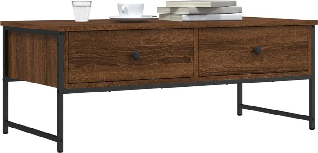 Couchtisch Braun Eichen-Optik 101x49x39,5 cm Holzwerkstoff , Couchtische 2024 Neu