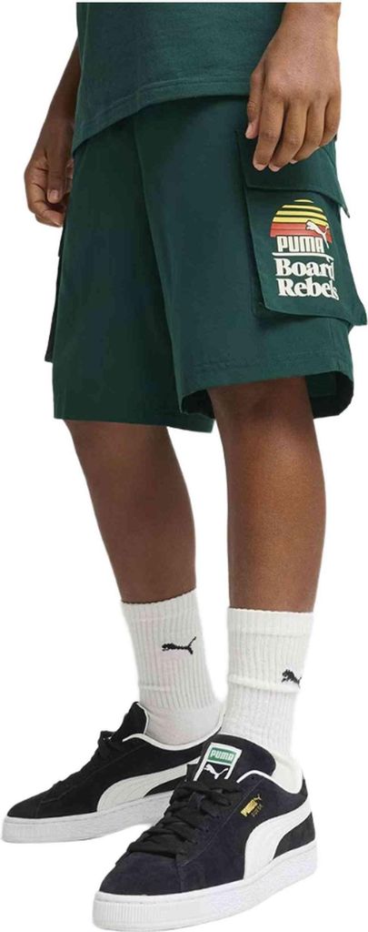 Puma Shorts 685154-60 in Green color size 8