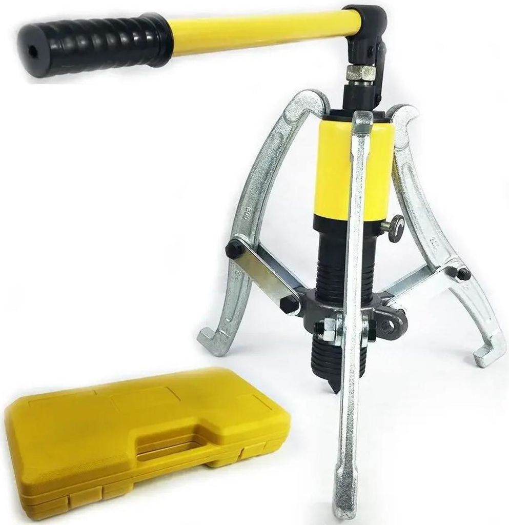 Hydraulischer Abzieher - 15 t - 2/3-armig - Legierter Stahl - 360° drehbar - Auslaufsicher - Für Landwirtschaft & Industrie - Naturfarbe