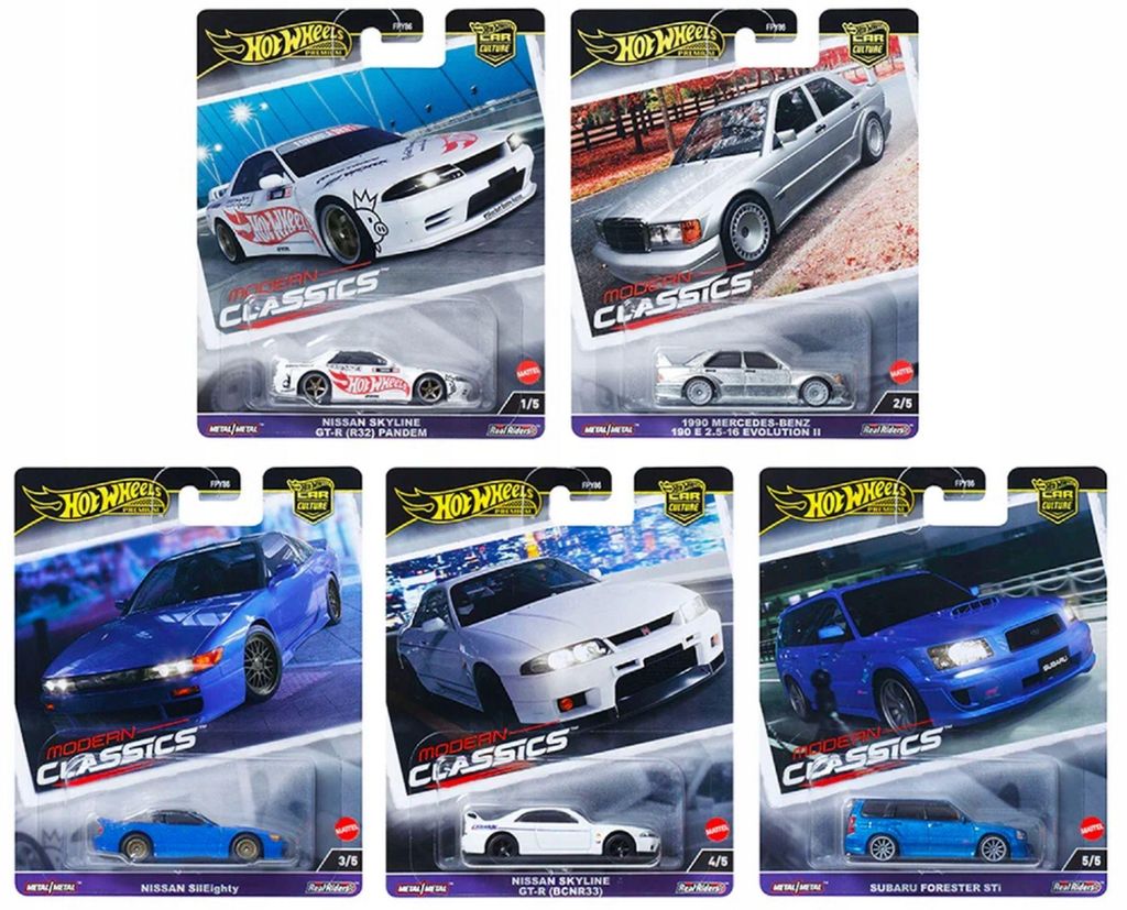 Hot Wheels Premium Modern Classics SET– 5er Set Produktbild 