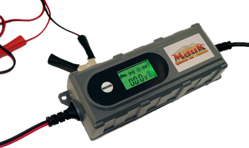 MAUK Batterie Kfz Ladegerät Battery Charger 3.8A 0.8A mit LCD Display