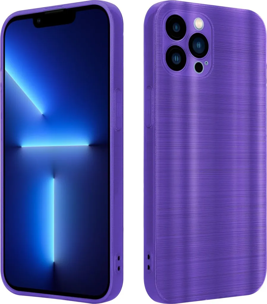 Custodia iPhone 13 Pro Max Cadorabo Silicone TPU Viola - Protezione Soft