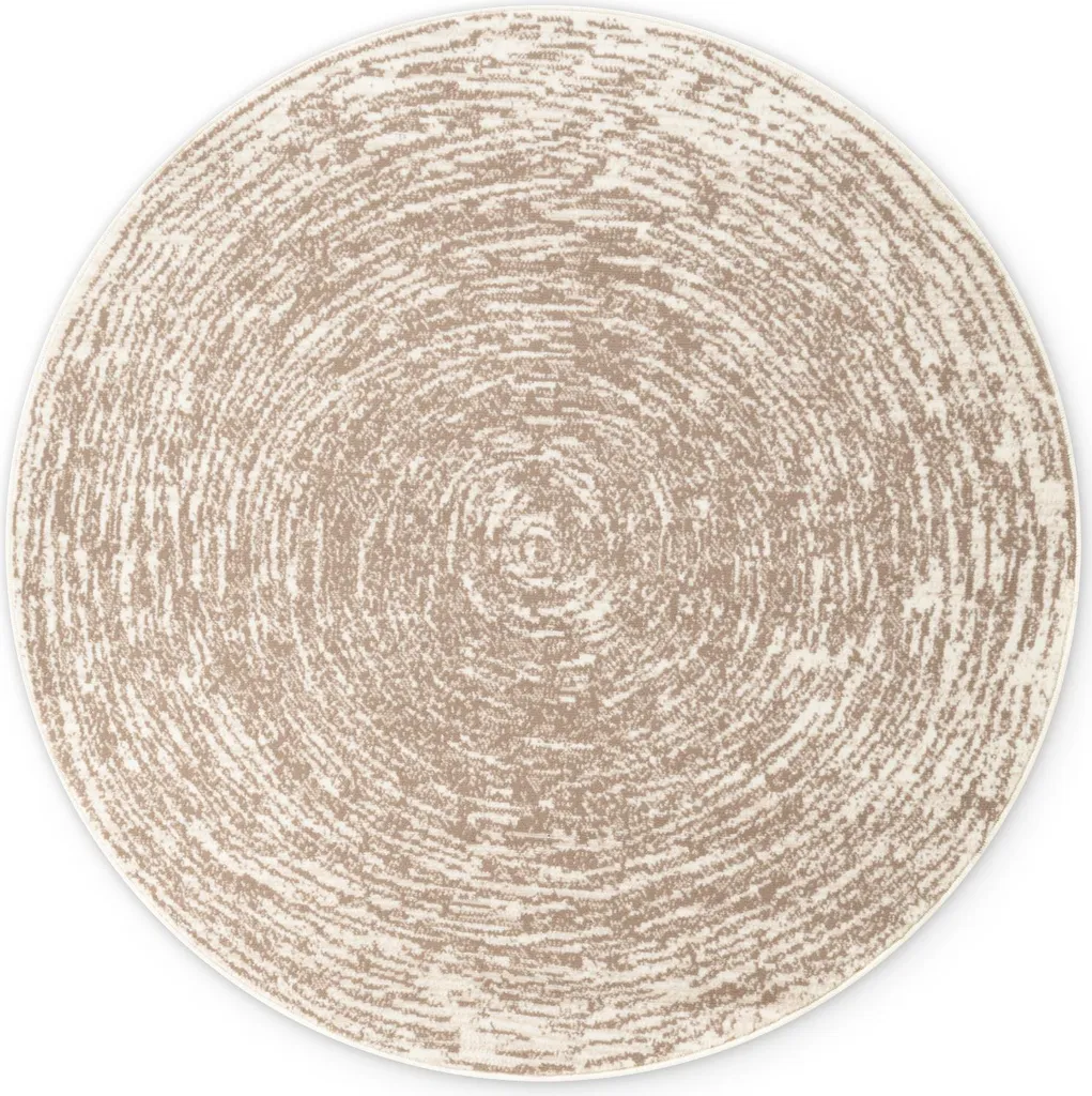 Tapis de sol cercle 120 cm beige crème haute qualité Gloria Cavallo