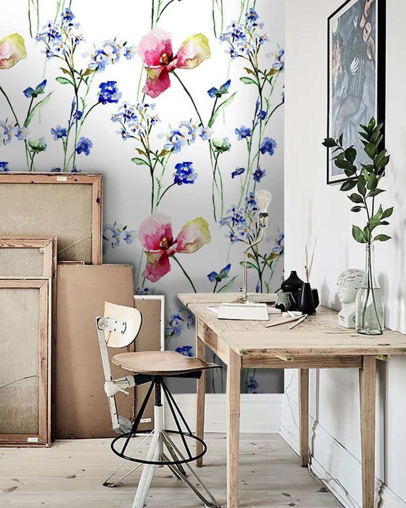 Coloray Fototapete 416x254 cm Vlies-Fototapete - Wilde Blumen