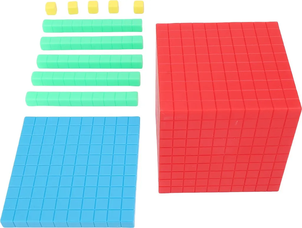 Cubes mathématiques éducatifs matériel base 10 pour valeur de place - 3