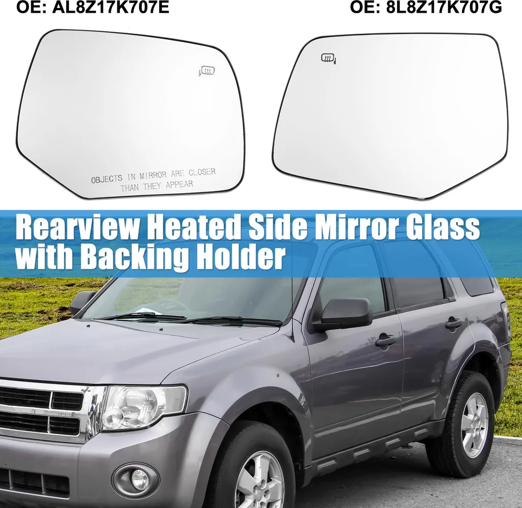 Miroir de rétroviseur chauffant gauche droite pour Ford Fiesta Focus