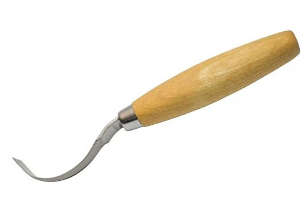Couteau de sculpture à lame courbe Morakniv 163 pour creuser le bois