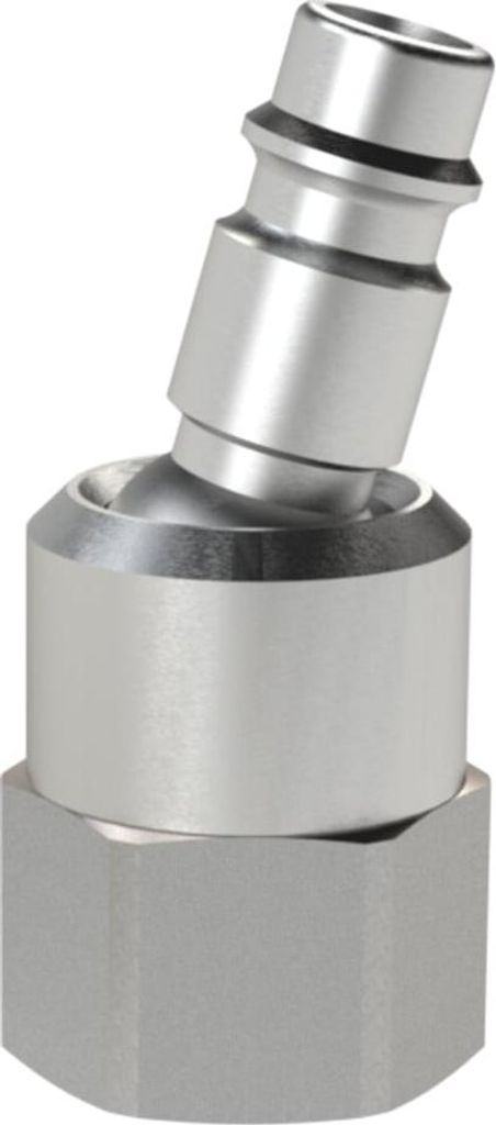 Riegler Nippel für Kupplungen NW 7,2-7,8, MS vern., drehbar, G 1/4 IG