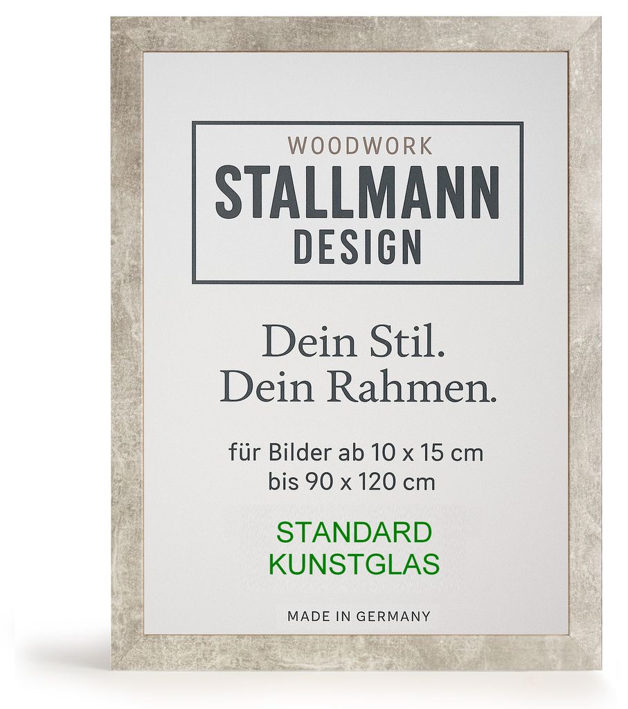Bilderrahmen |Farbe:Beton Hell|Bildgröße: 80x120 cm|30 mm Produktbild 