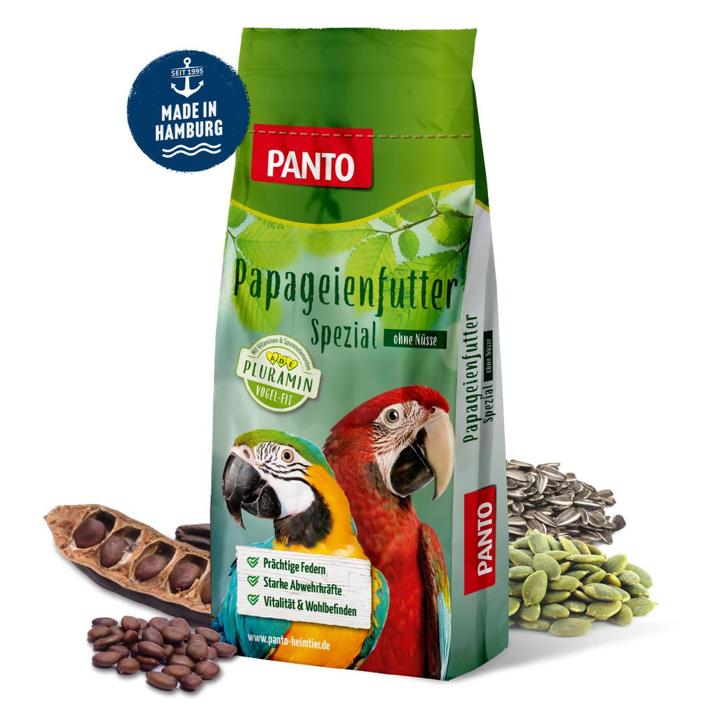 PANTO Papageienfutter Spezial mit Pluramin® (ohne Nüsse) - Produktbild 