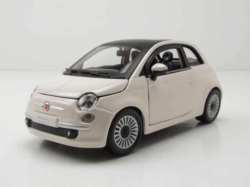 Bburago 22106 Fiat 500 2007 weiß 1:24
