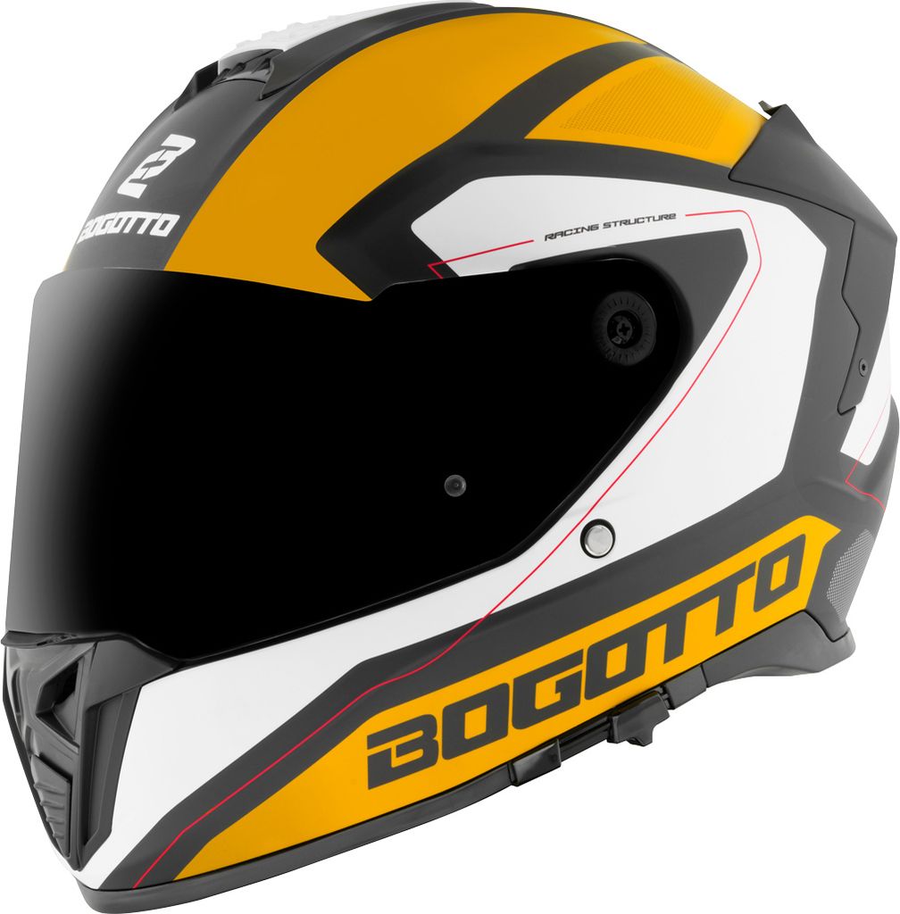 Bogotto FF122 BGT Helm, gelb/weiß, M