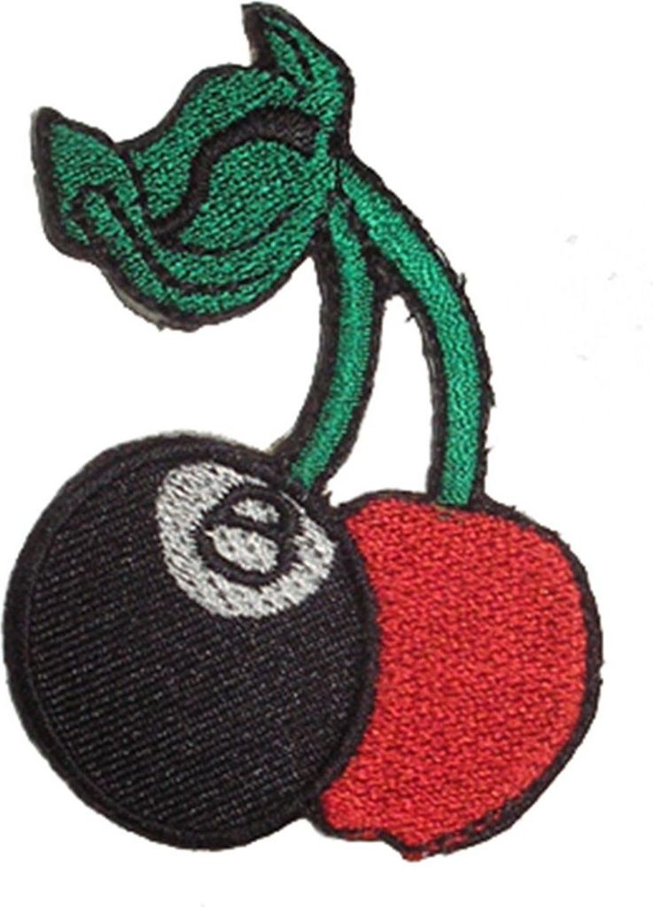 Aufnäher - Kirschen und Acht