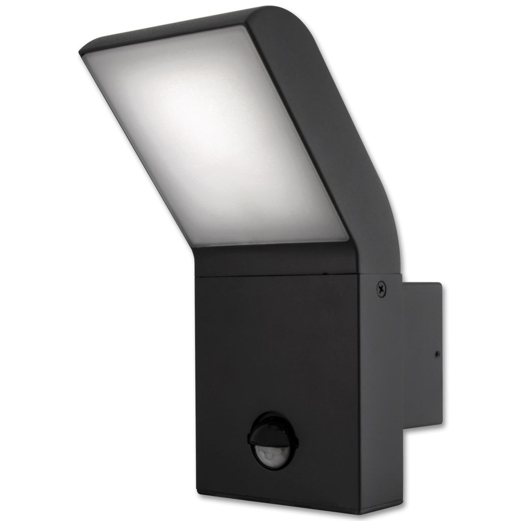 MasterLED Wandleuchte Außen LED 12W Neutralweiß PIR Sensor Produktbild 