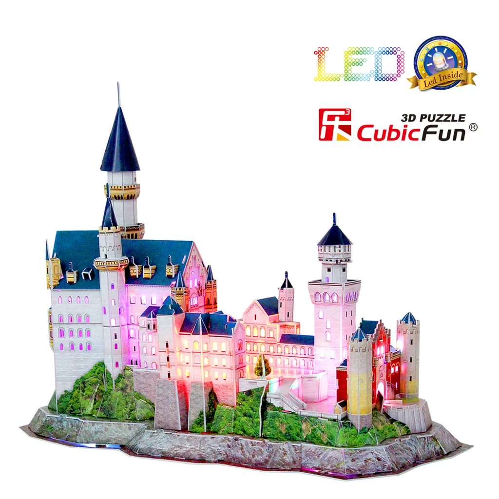 Puzzle 3D Château de Neuschwanstein éclairage LED Intégré 128 Pièces
