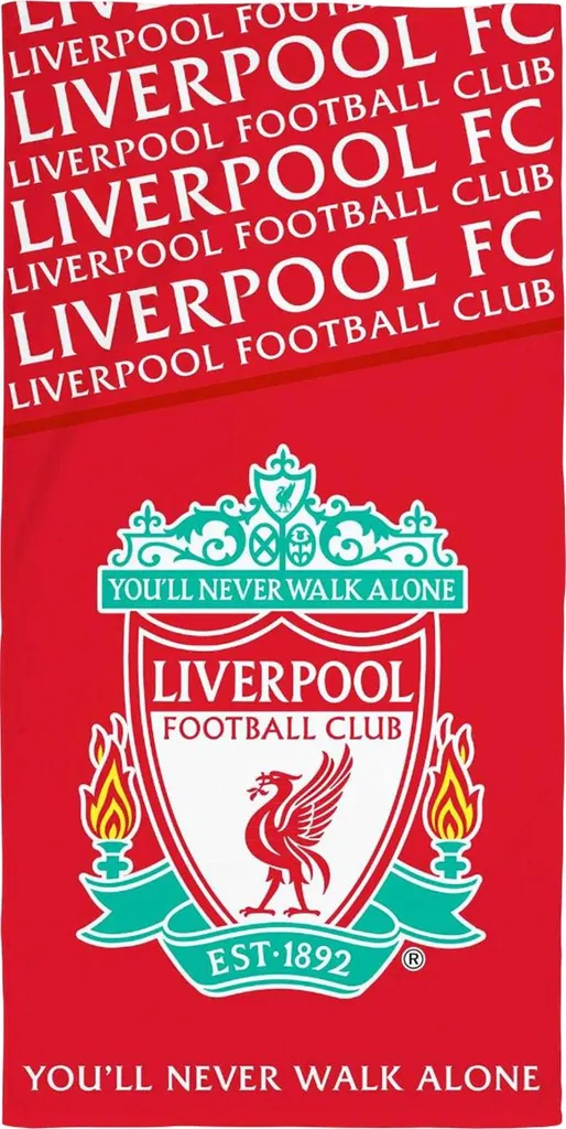 Serviette Liverpool FC Rouge TC420 : Finis les Draps de Bain qui Glissent