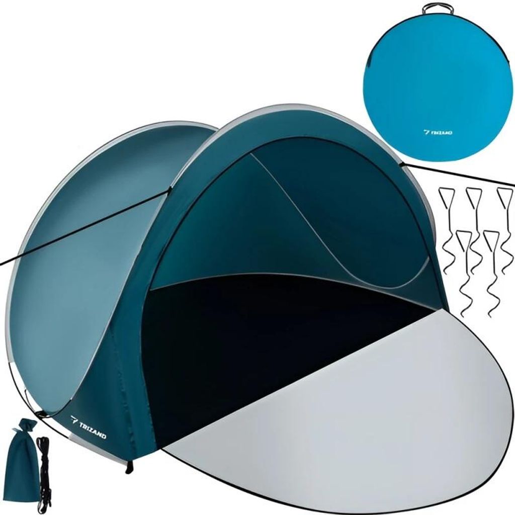 Trizand 21267 Zelfopzettende strandtent 200 x 120 x 110 cm Productafbeelding 