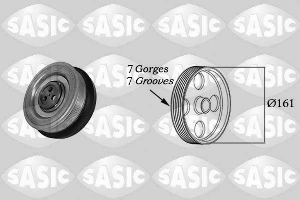 SASIC 2156057 Poulie de Vilebrequin OE 1776624 pour Transit Diesel