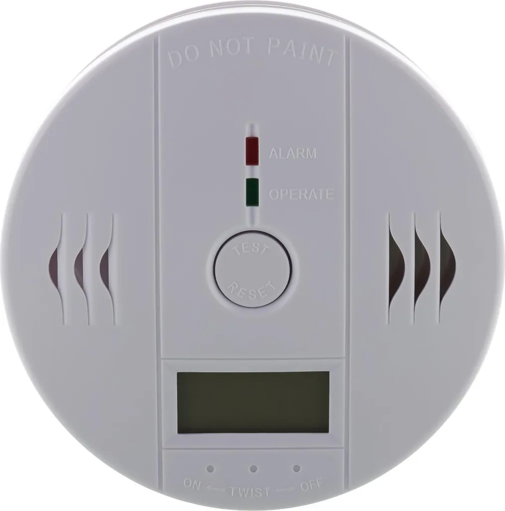 Détecteur CO avec écran LCD et sirène 85dB RETLUX RDT 301 blanc compact